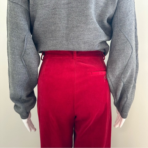 Lauren Ralph Lauren Red Velvet Pants (size 8P) - Picture 6 of 11